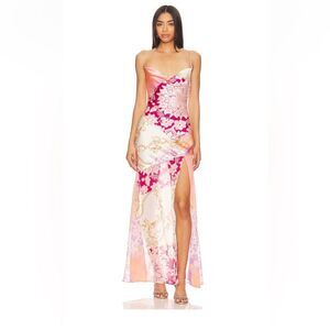 MAJORELLE Revolve Riviera Golden Medallion Wedding Guest Maxi Dress Size Small